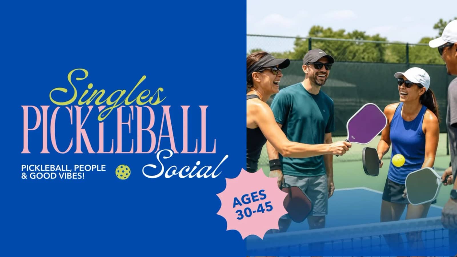 Singles Pickleball Social (Age 30-45)