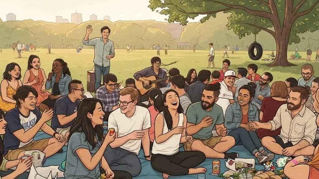 International Afternoon Picnic in Harajuku ☀ Free Drinks & Snacks