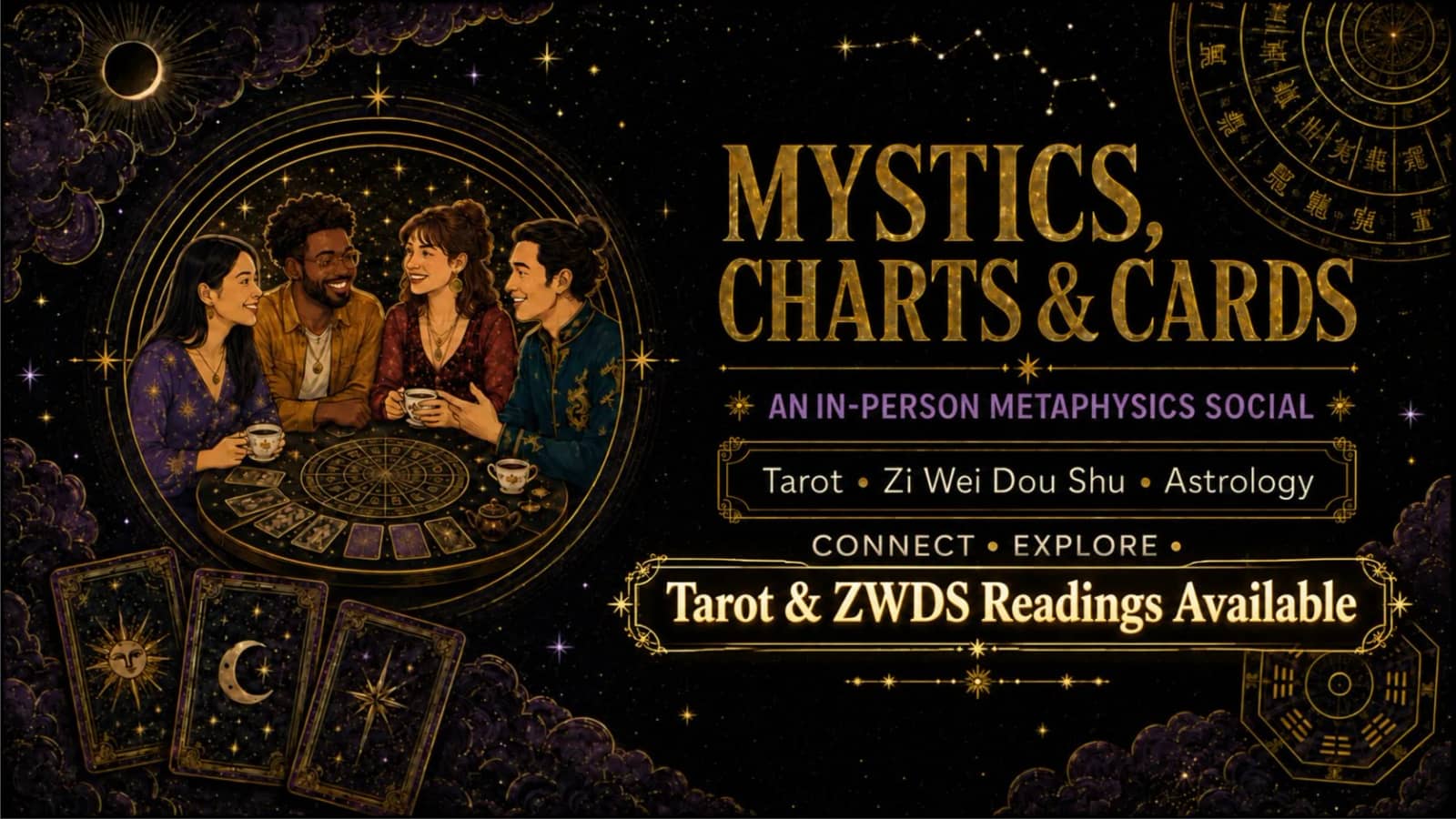 Mystics, Charts & Cards: A Metaphysics Social Meetup