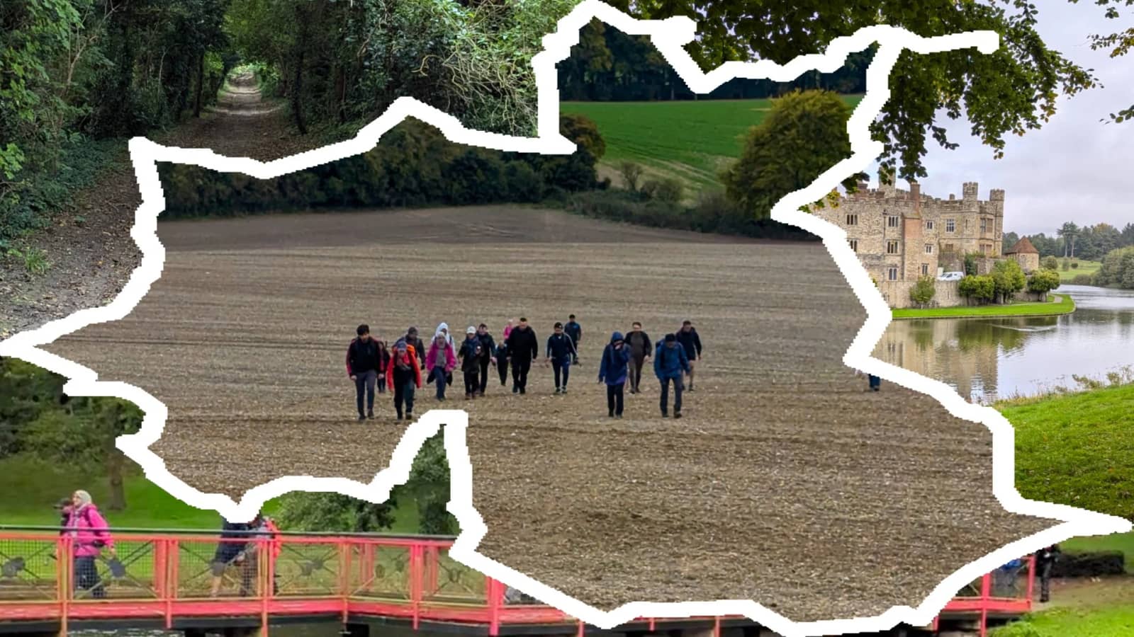 🟠🚶Hollingbourne via Leeds Castle & Kings Wood