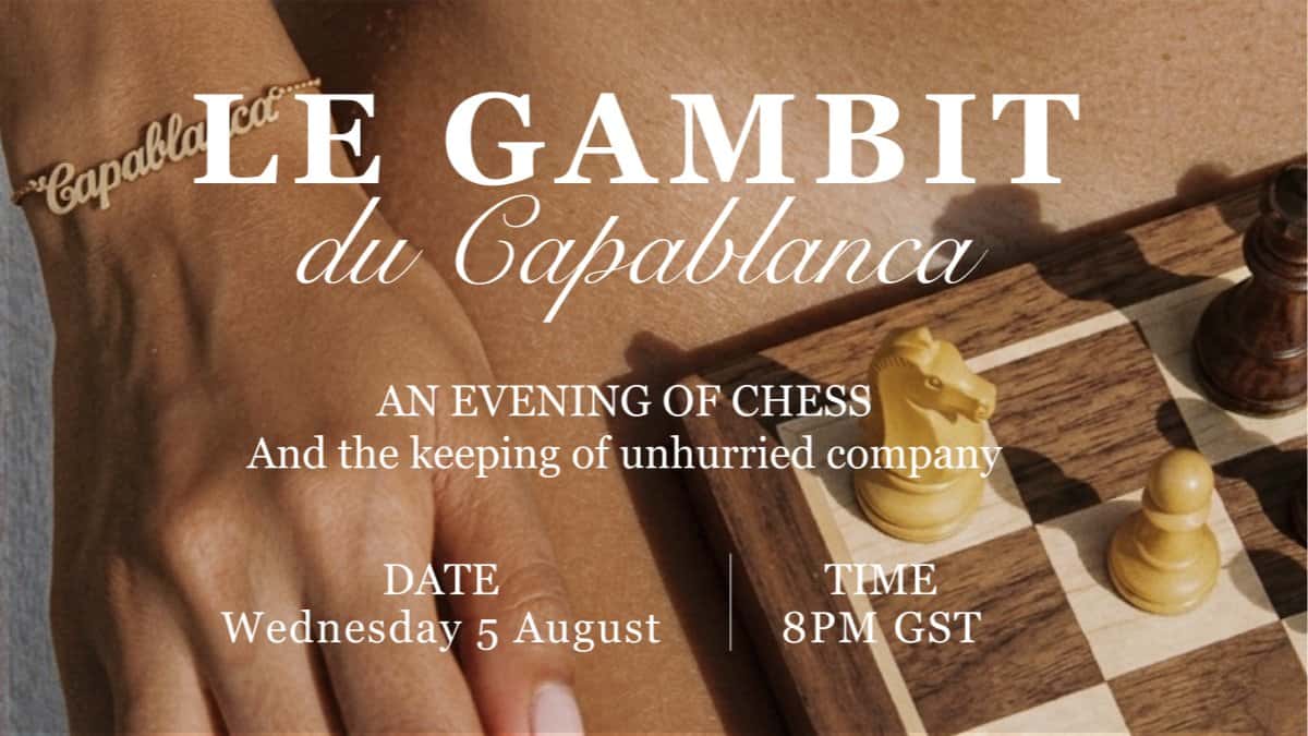 The Capablanca Club | An Evening of Chess