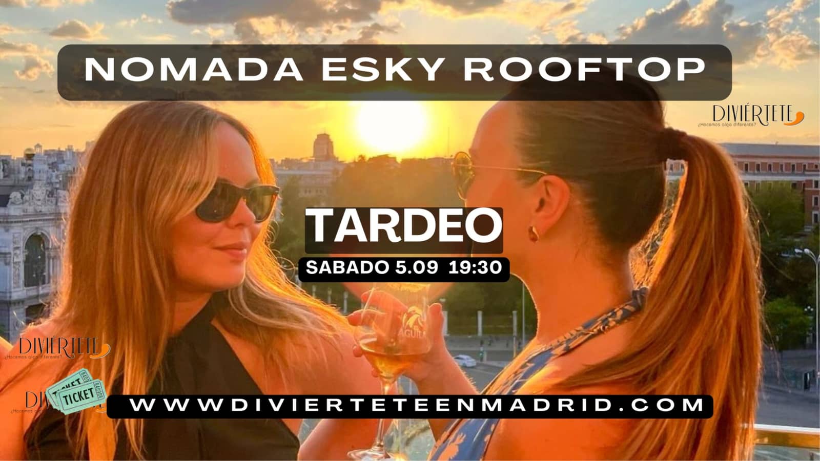 TARDEO DIVIERTETE GATO NOMADA SKY BAR. 25-45 años, INVITACIONES DISPONIBLES!