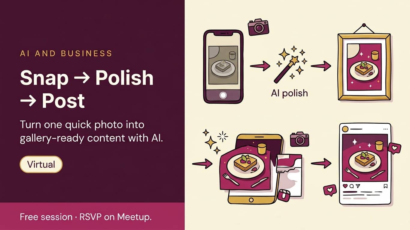 Hand Free: Snap → Polish → Post /Turn One Quick Photo Into Gallery-Ready Content