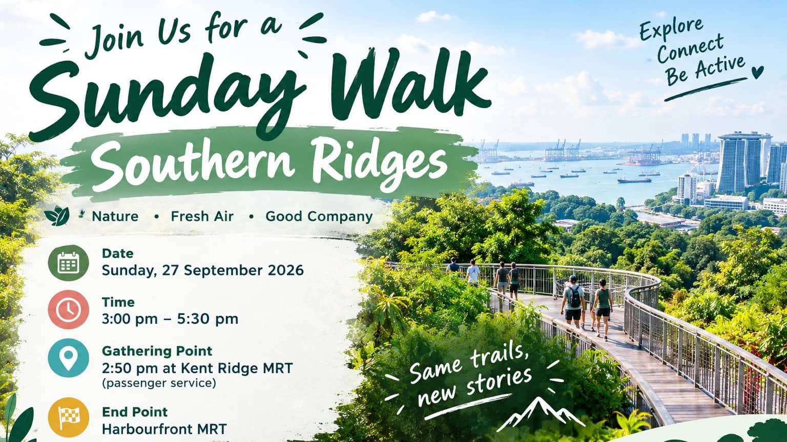 ๐ฟ Sunday Walk @ Southern Ridges ๐ฟ
