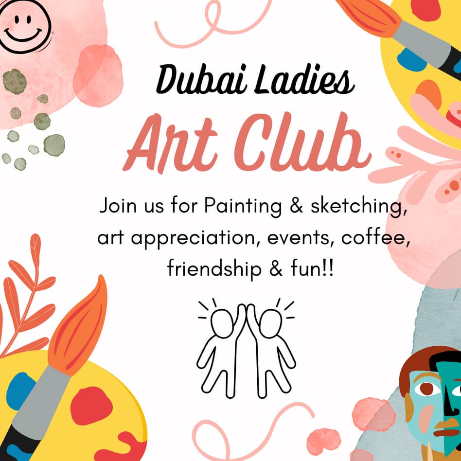 Ladies paint, draw & sketch workshop (aed 50)