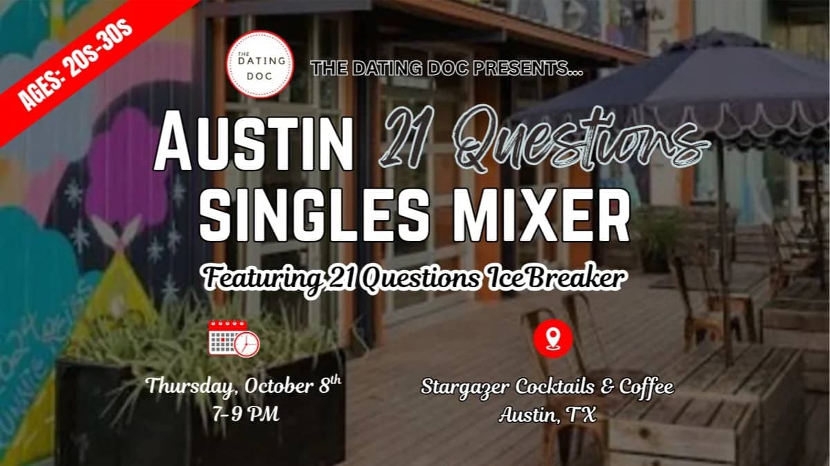 Austin 21 Questions Singles Mixer (Ages: 20s-30s)