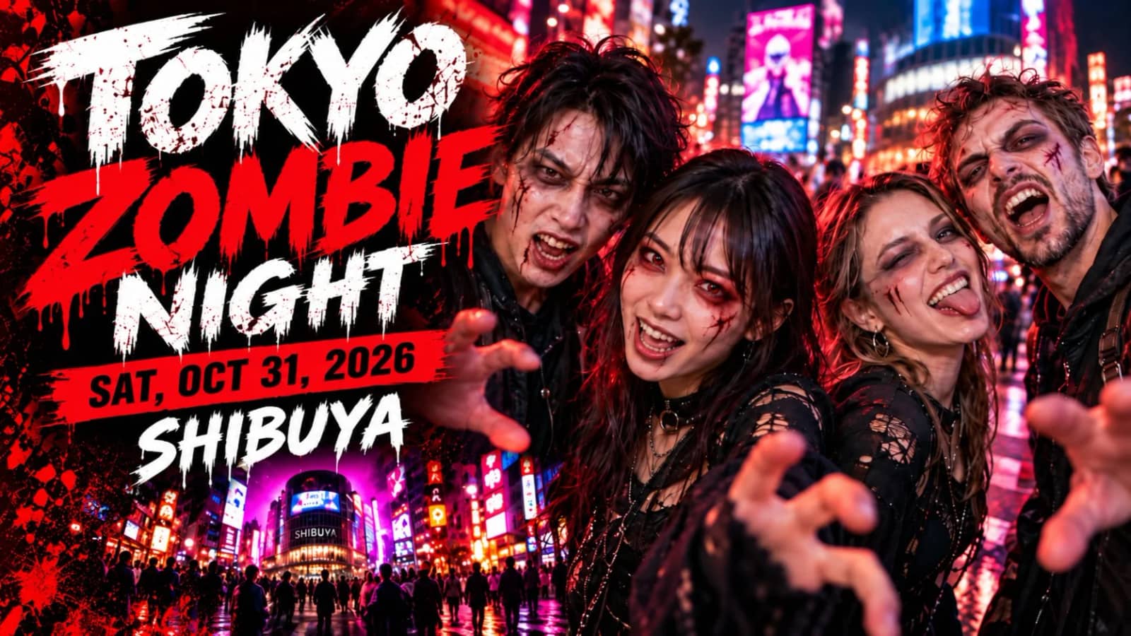Deadline is on 15th Oct.
Tokyo Zombie Night in Shibuya