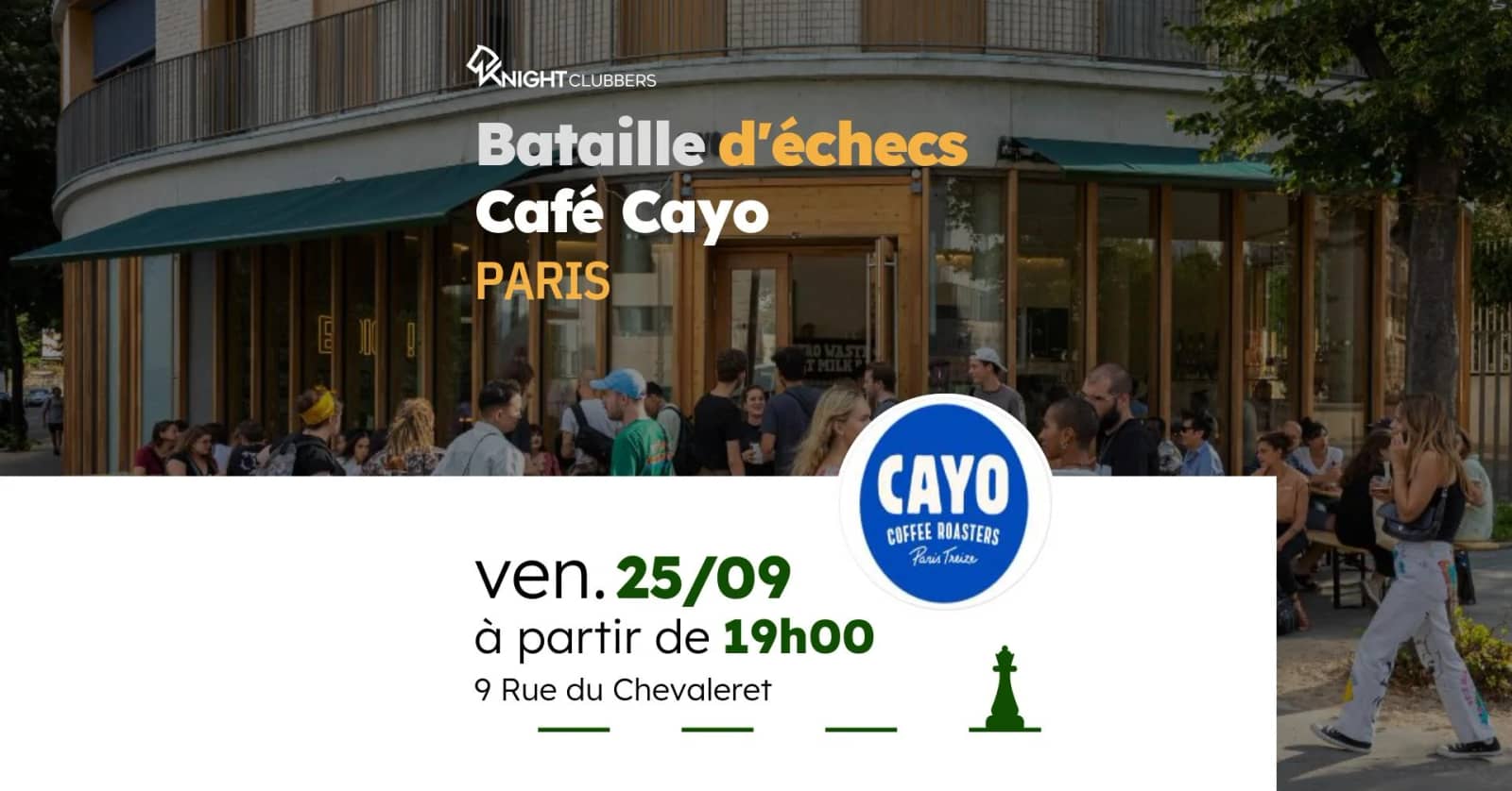 Rencontre d'échecs - Paris - Café Cayo