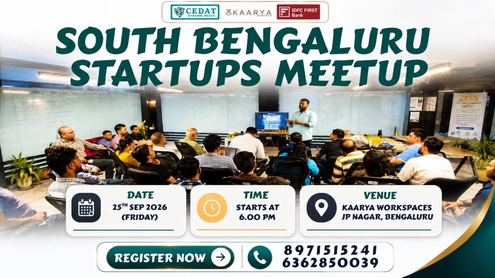 South Bengaluru Startups Meetup by CEDAT