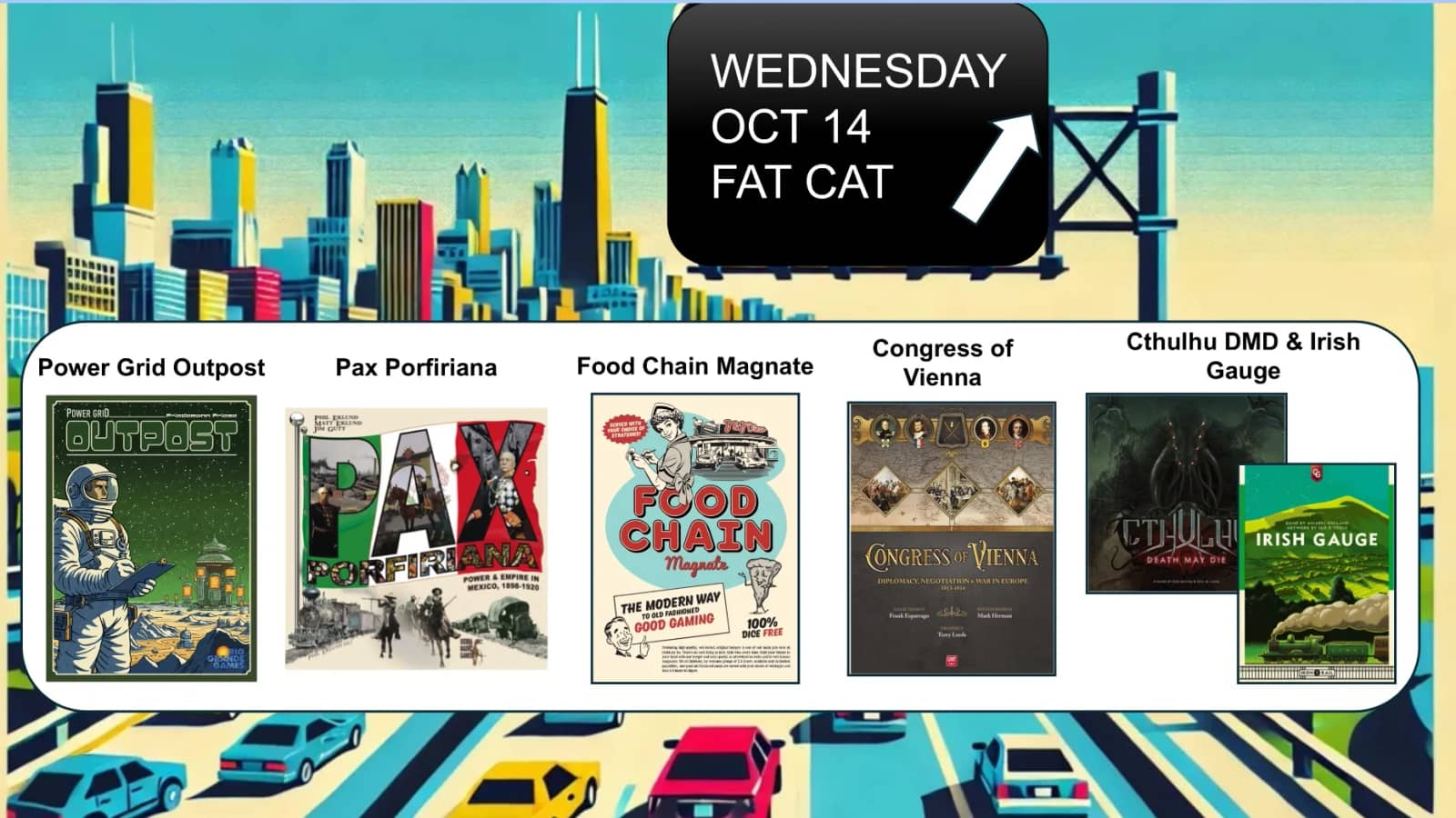 HWG 10/14: Pax Porf, PG Outpost, FCM, Cthulhu DMD/IG, and Congress of Vienna!