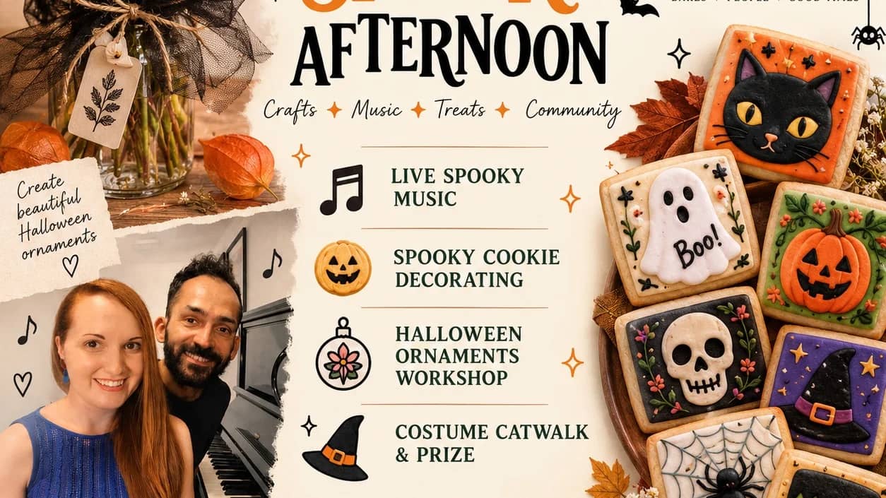 A Very Spooky Afternoon: Halloween Cookie Decorating, Live Music & Workshops