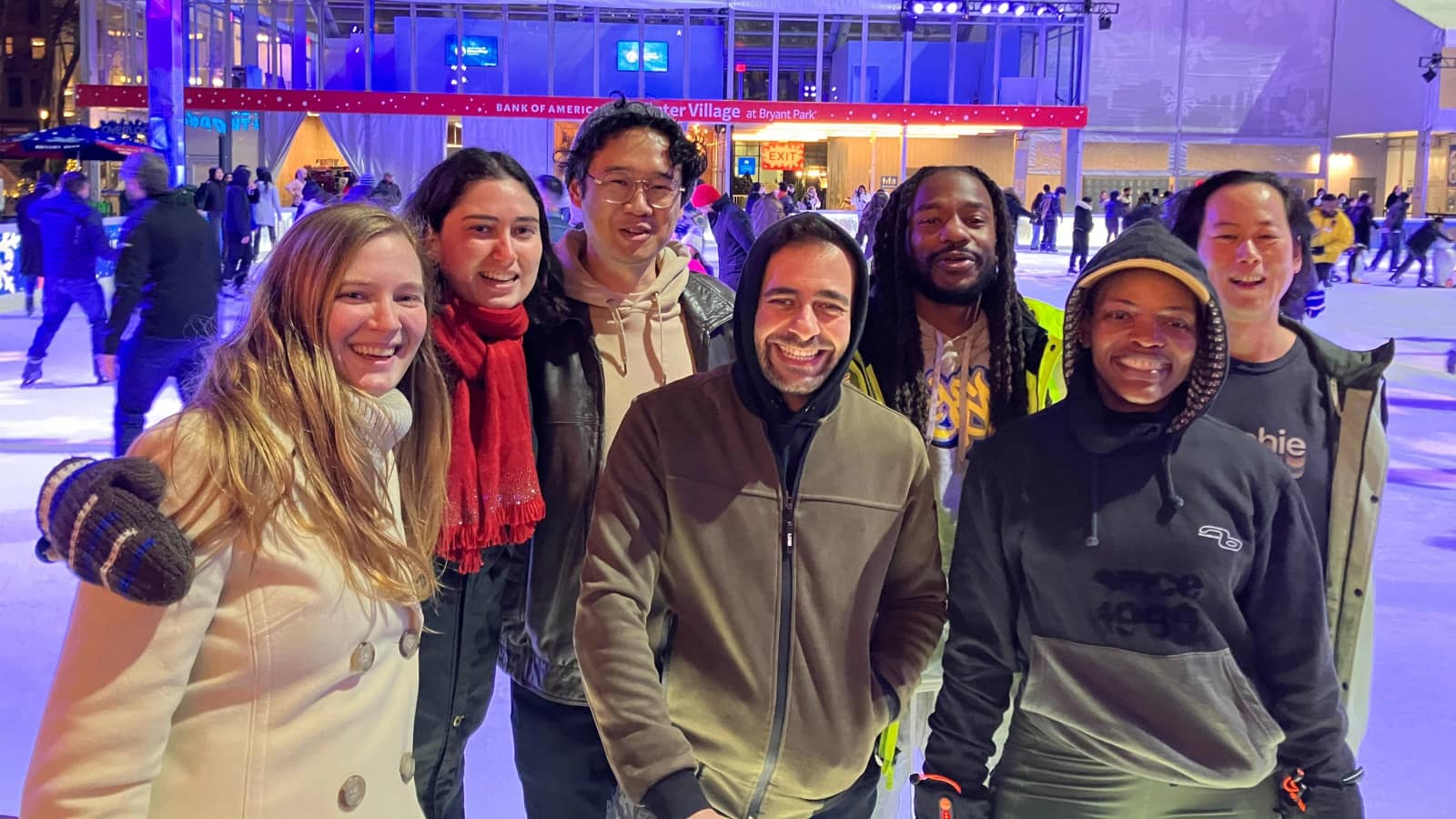Ice-skating at Bryant Park