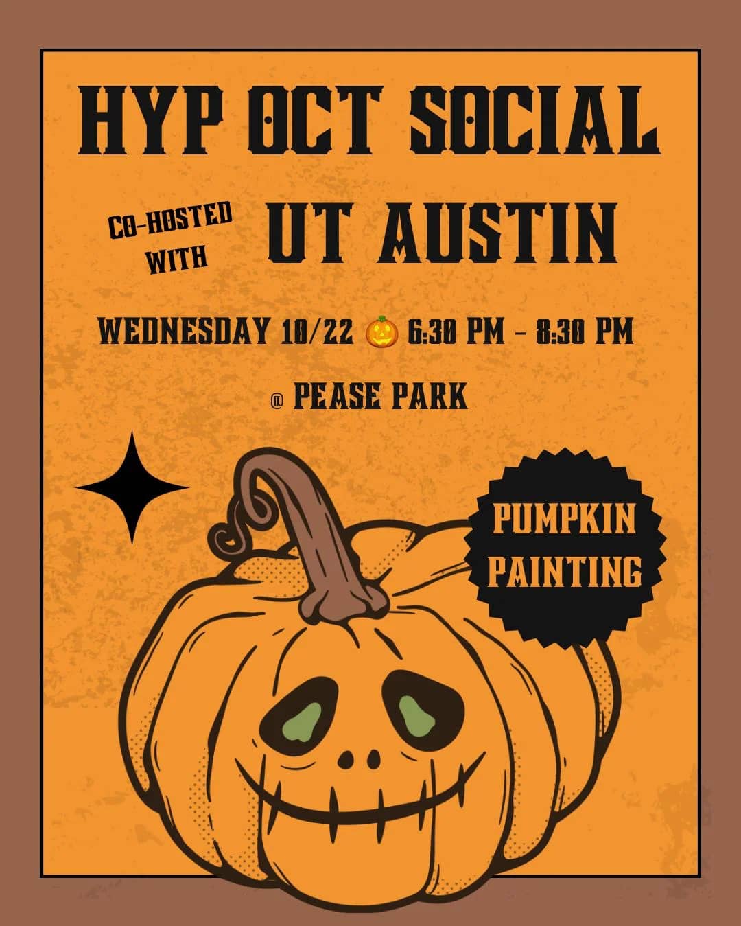 HYP Social Hour - Pumpkin Painting at Pease Park with UT Habitat