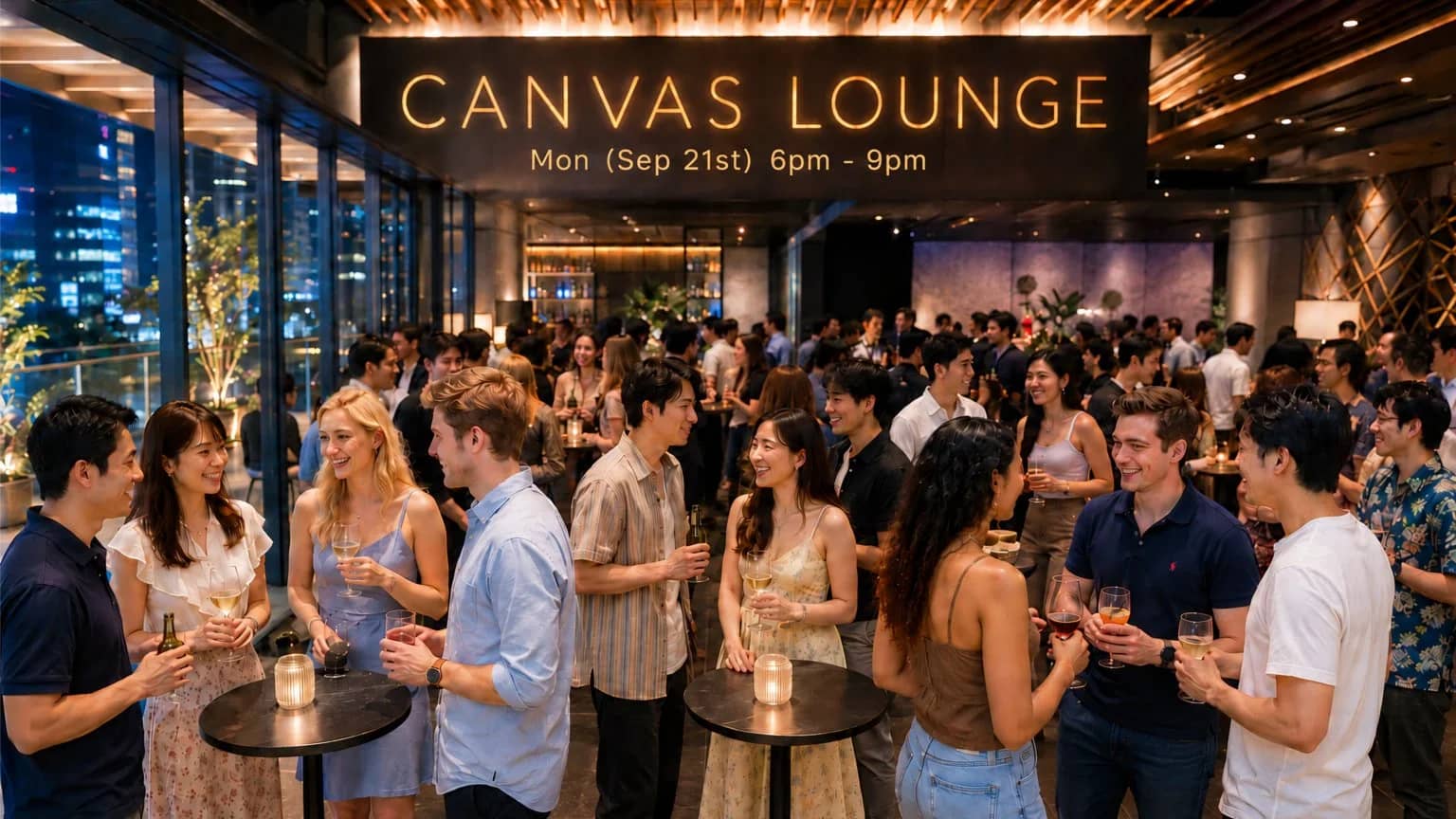 🥂 Ladies FREE Entry 🥂 : 🍷 Elegant Canvas Lounge @ 4 Star Ginza Hotel 🍷