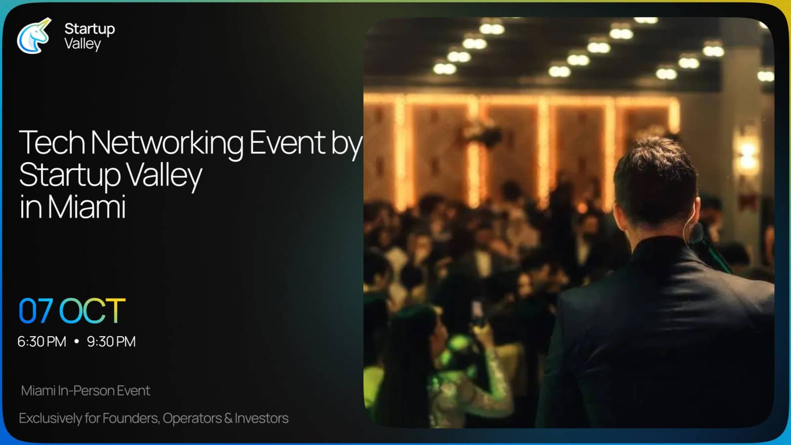 Tech Networking Event by Startup Valley
in Miami