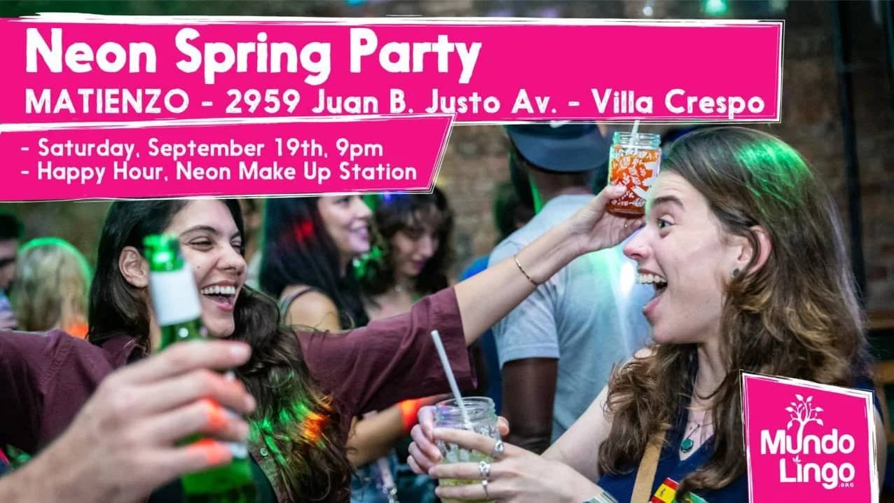Mundo Lingo Neon Spring Party