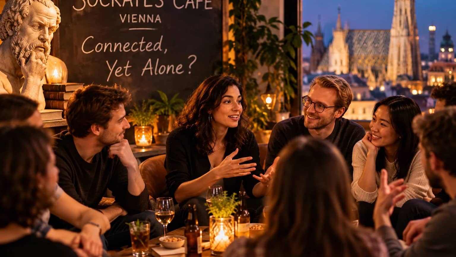 Socrates Café Vienna: Connected, Yet Alone?