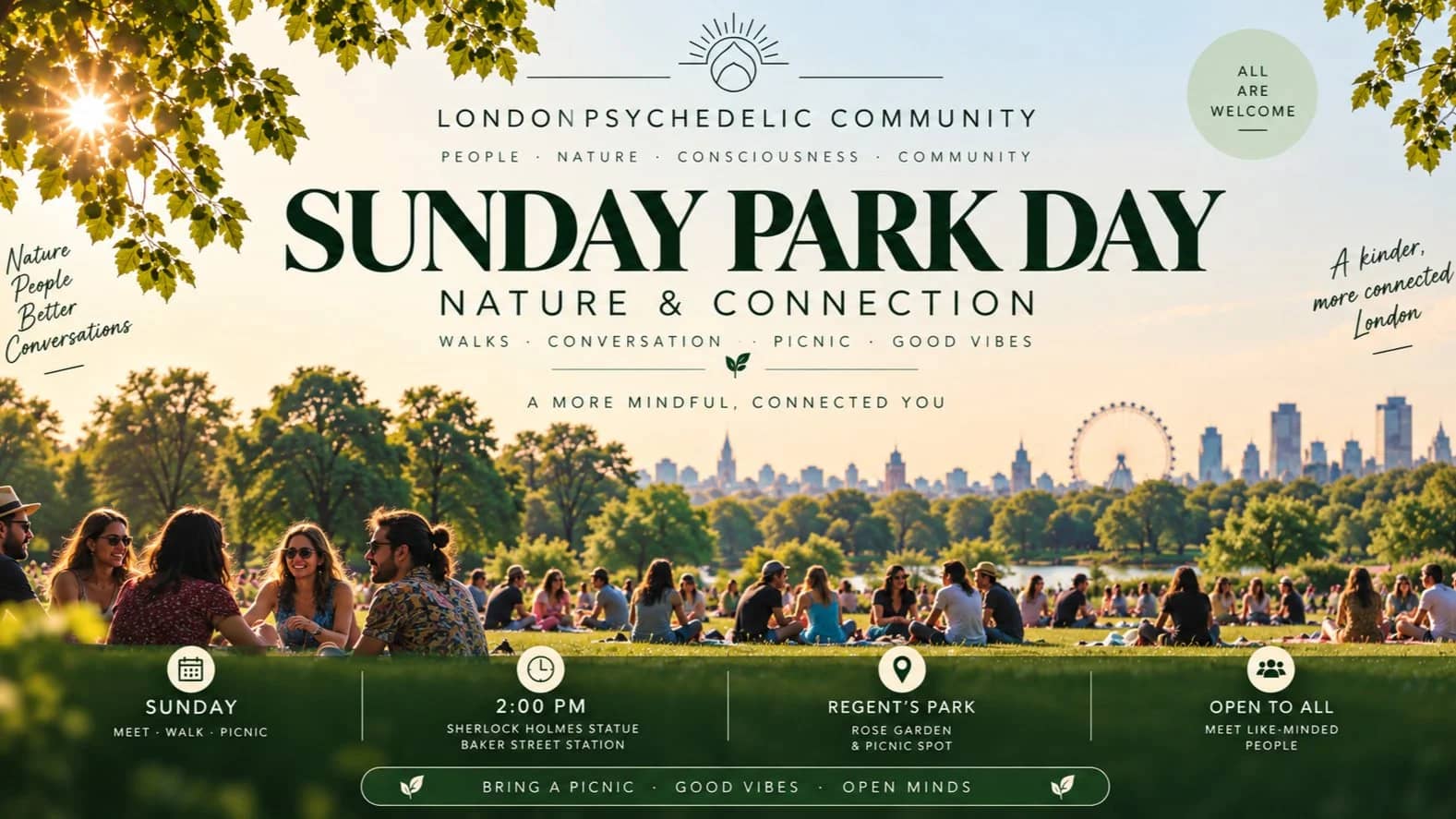 London Psychedelic Community: Nature & Connection - Park & Picnic Day!