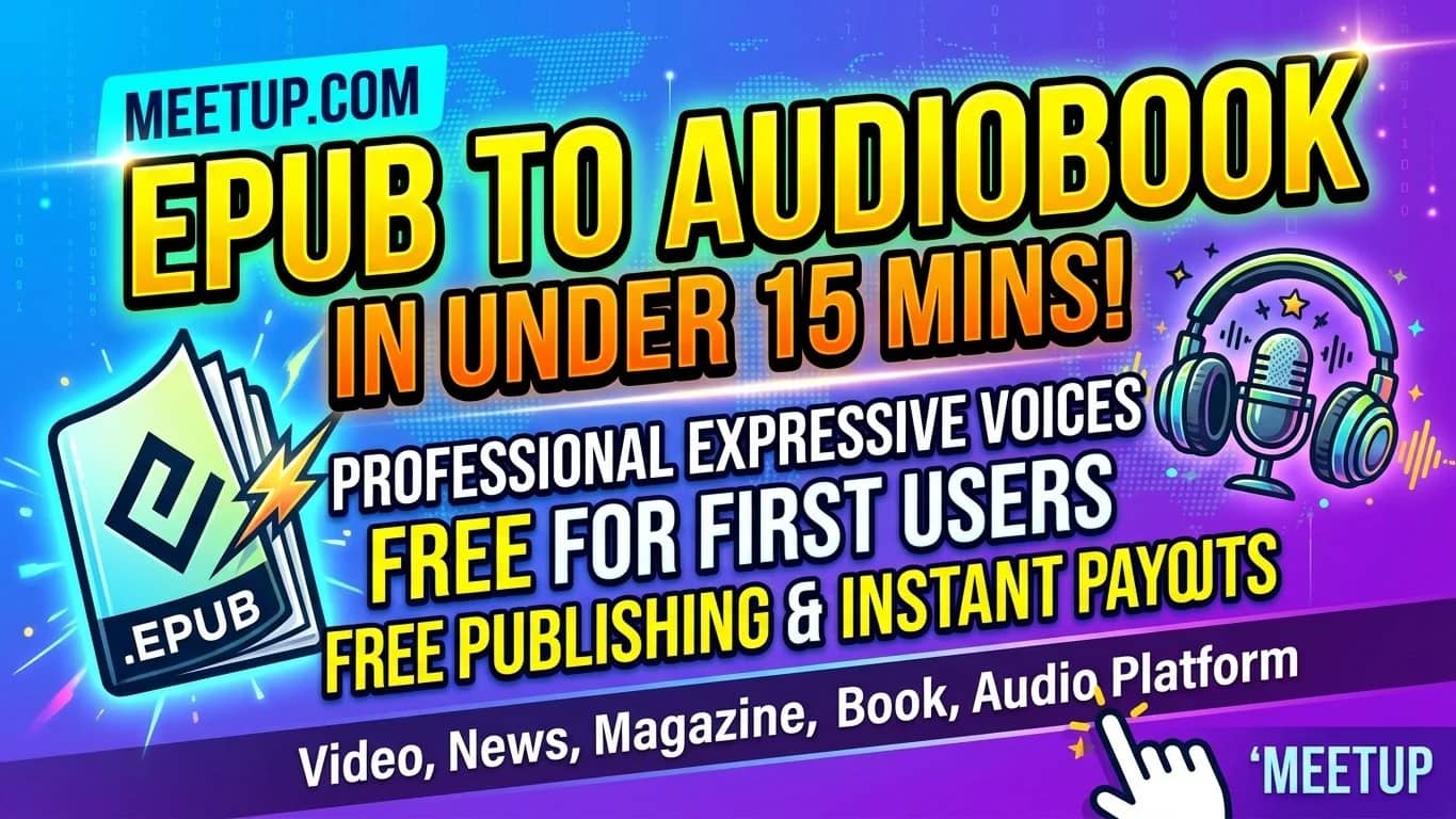 Instant Audio book from your epub file