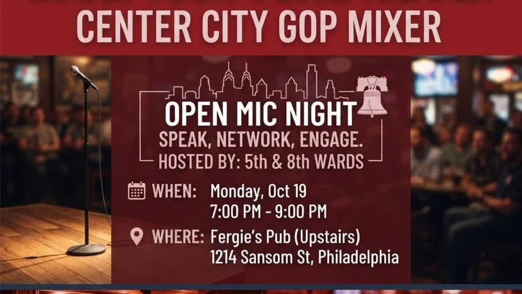 Center City's "GOP Mixer & Open Mic Night"