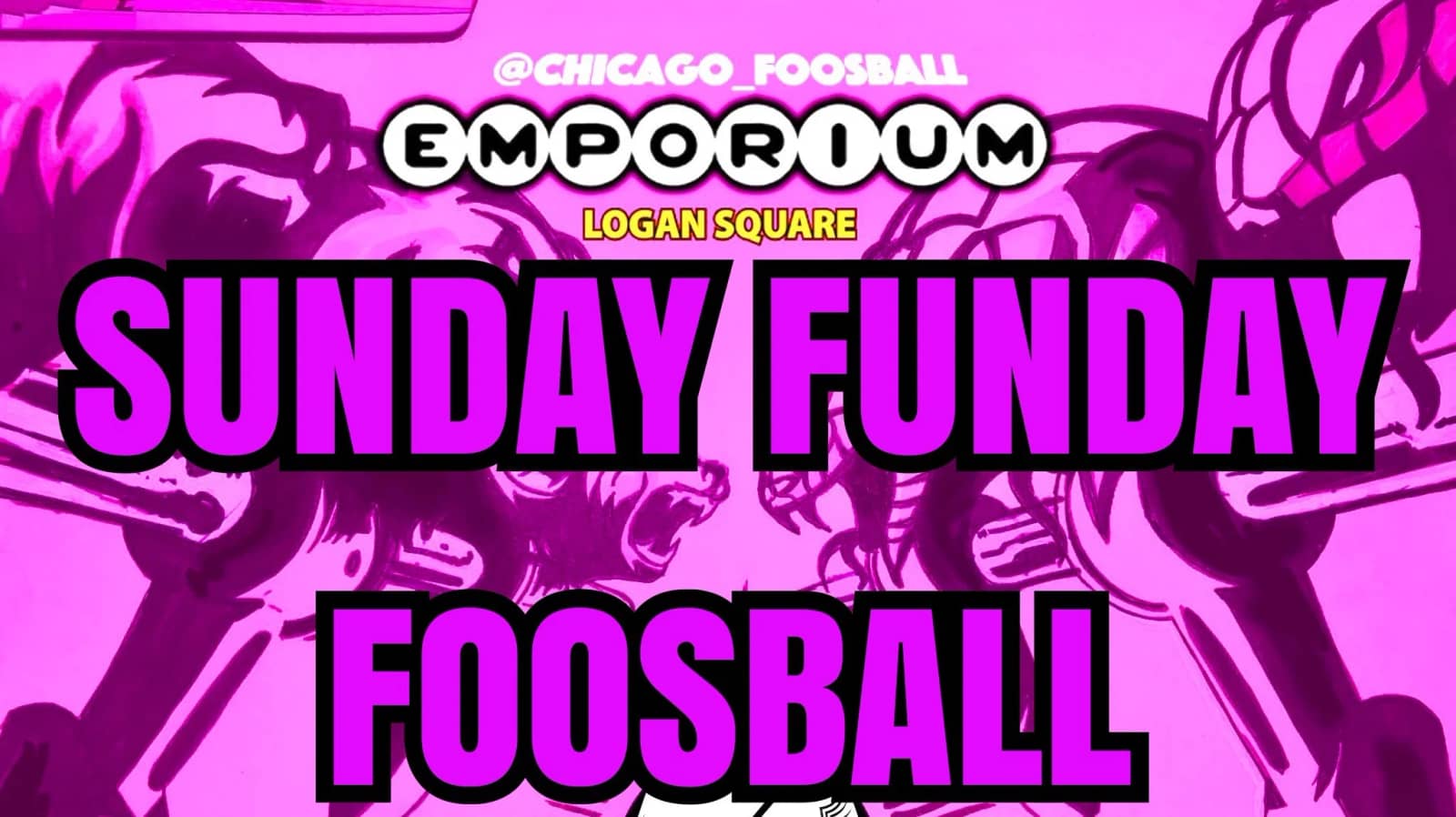 Sunday foosball action