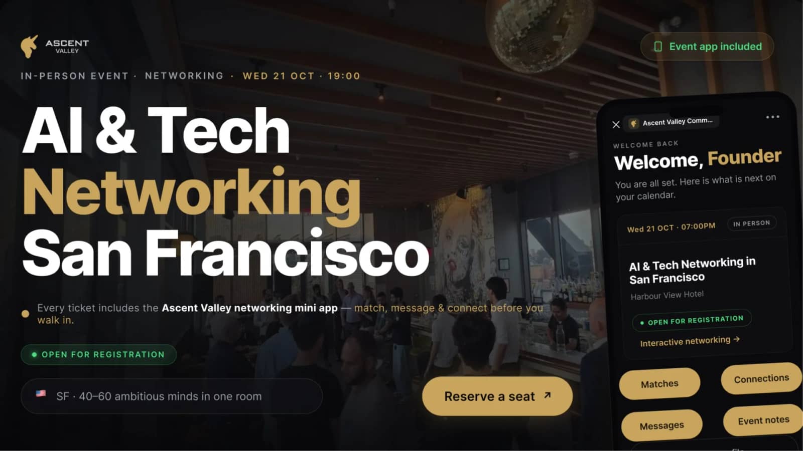 AI & Tech Networking Event in San Francisco by Ascent Valley
