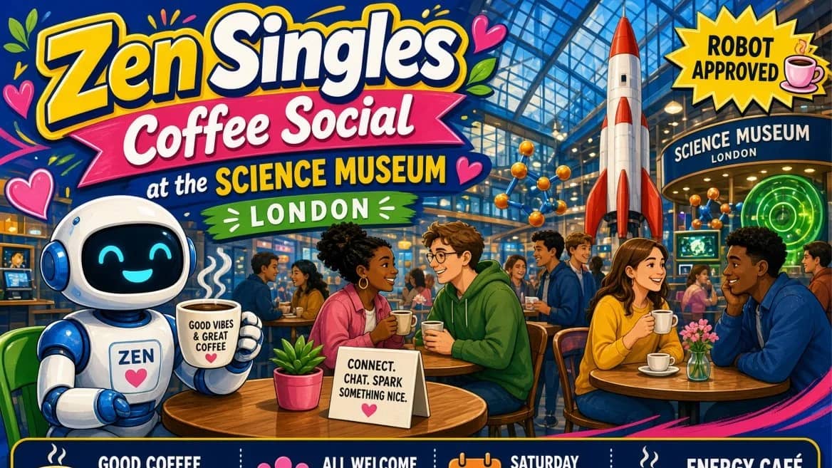 Singles Coffee Social ☕ @ Science Museum followed by Museum Exploration 🔍🌟