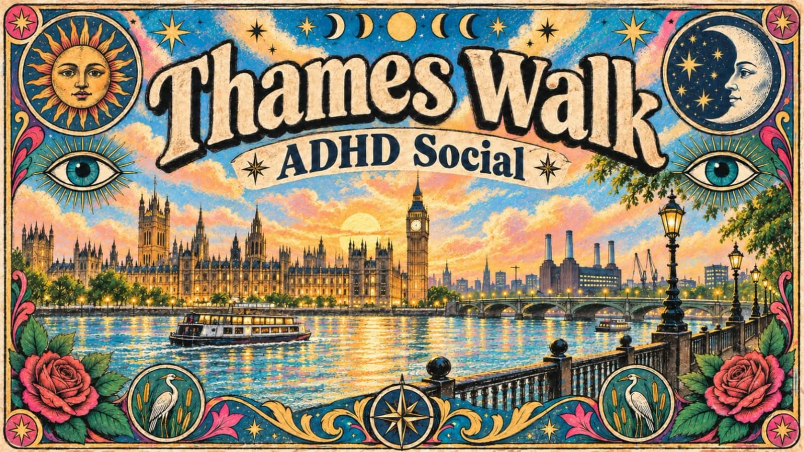 Thames Walk | ADHD Social | Everyone Welcome | Make New Friends