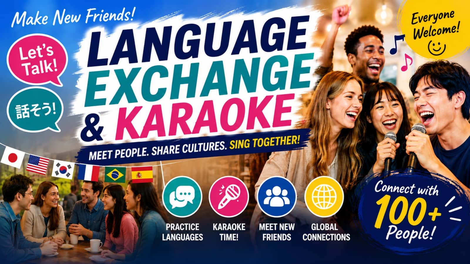 🎤 Karaoke & Language Exchange at a Retro Japanese Café 🇯🇵🌏