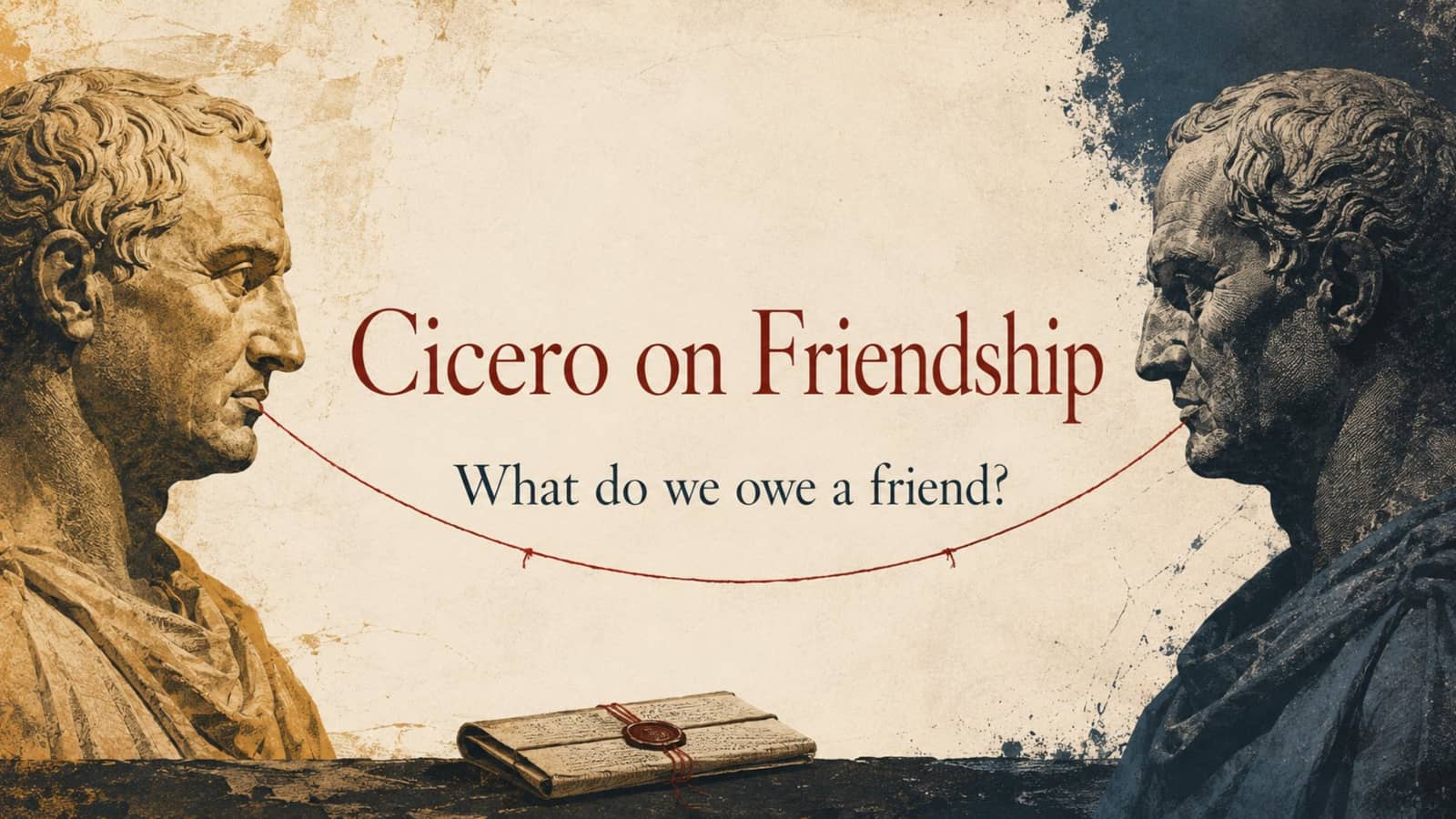 🤝📜 Cicero’s On Friendship - do we love our friends, or what they give us?