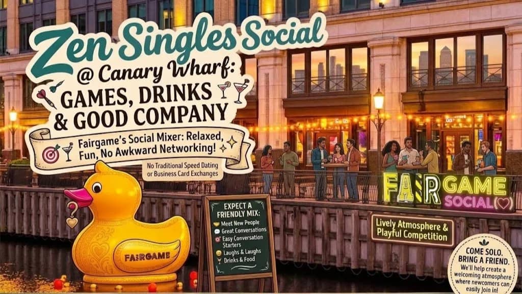 π― Zen Singles Social β Games, Drinks & New Connections πΉ