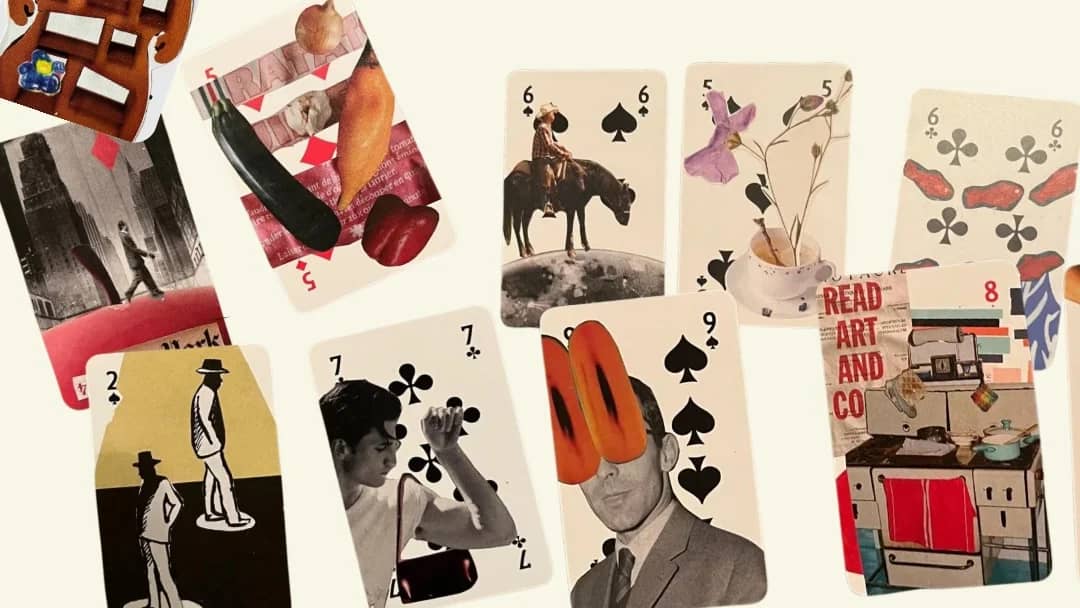 Collage on a Card Game