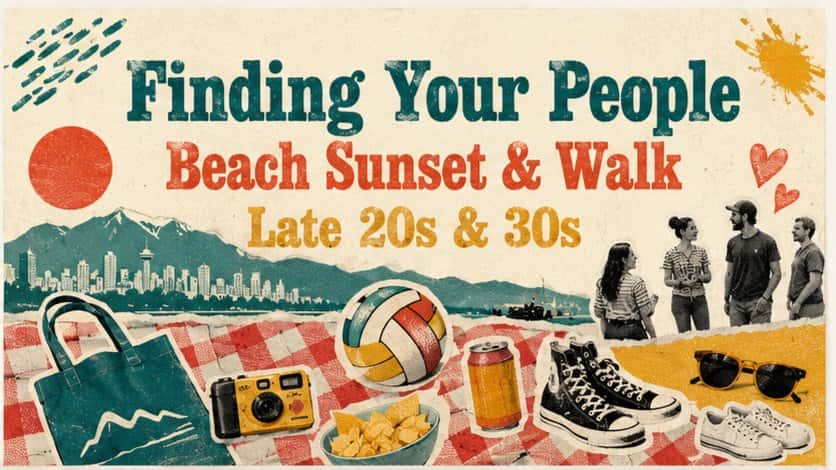 Finding Your People – Beach Sunset & Walk (Late 20s & 30s)