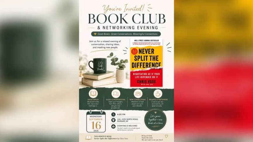 Book Club & Networking Evening📚
