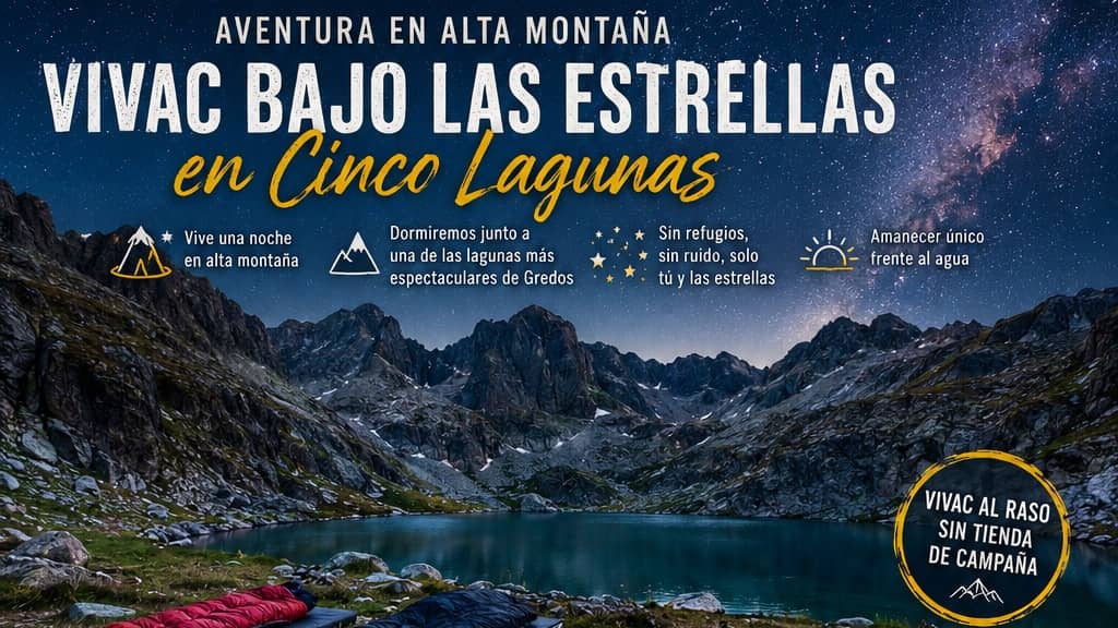 🌌 VIVAC BAJO LAS ESTRELLAS EN CINCO LAGUNAS (GREDOS)