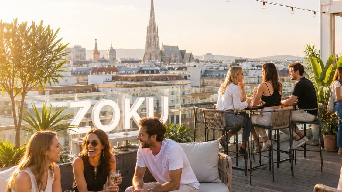 Летний вечер в rooftop Zoku
