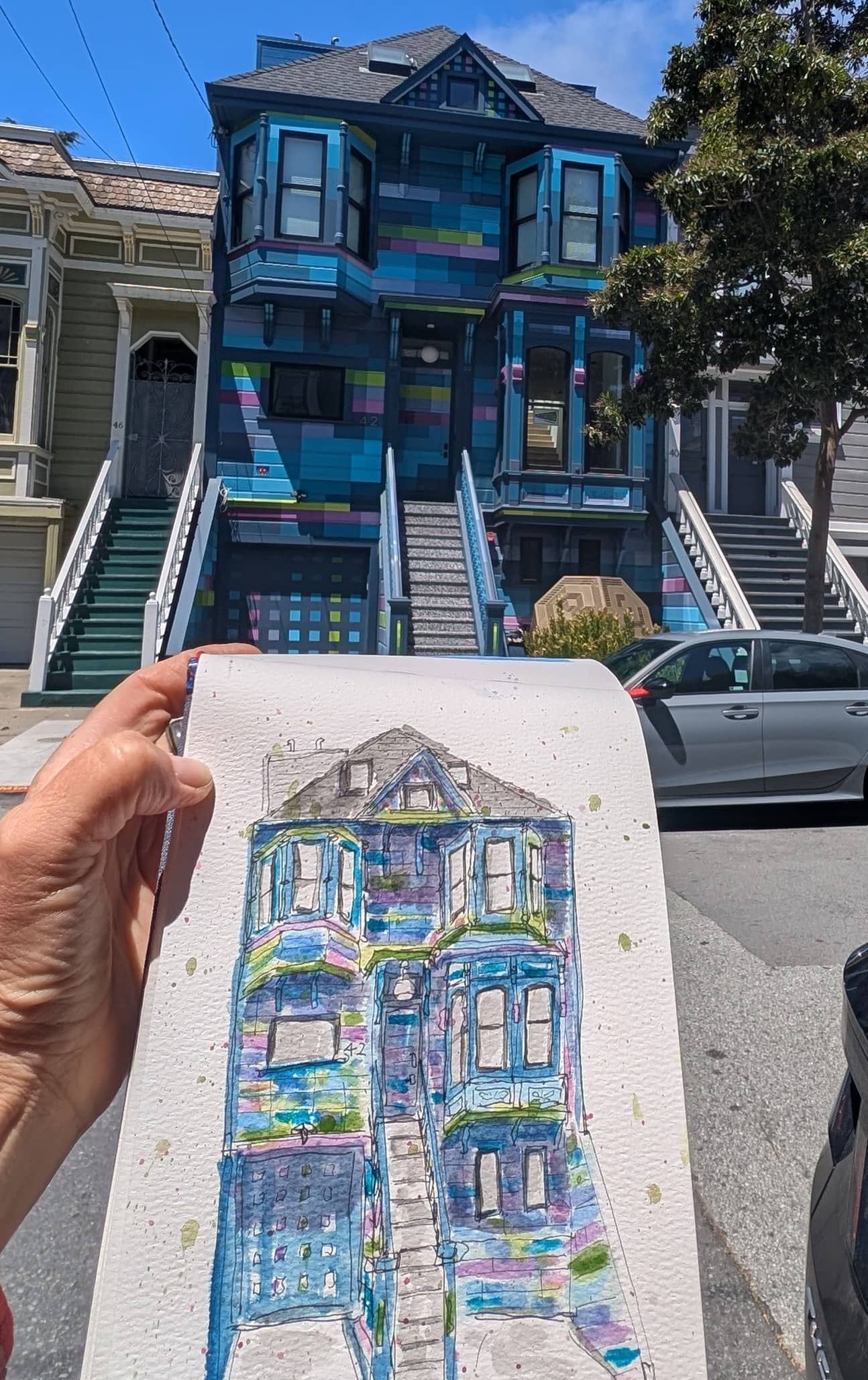 Alta Plaza Park, corner Steiner and Clay.