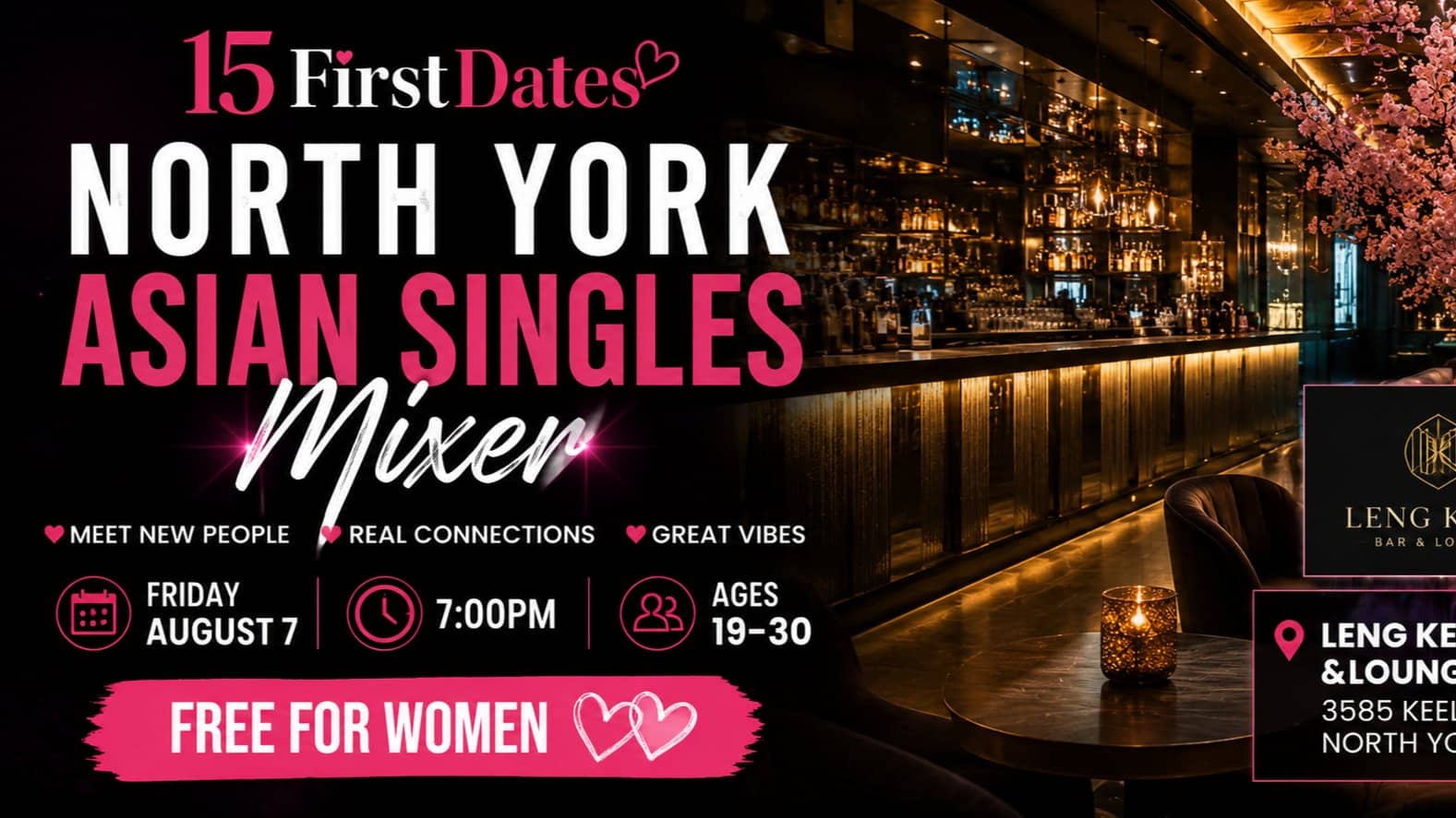 North York Asian Singles Mixer (Ages 19-30) - FREE for ladies!