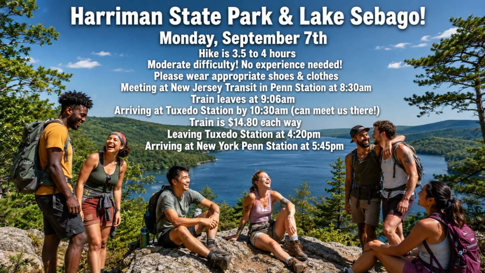 Harriman State Park & Lake Sebago! 🏞️🌊