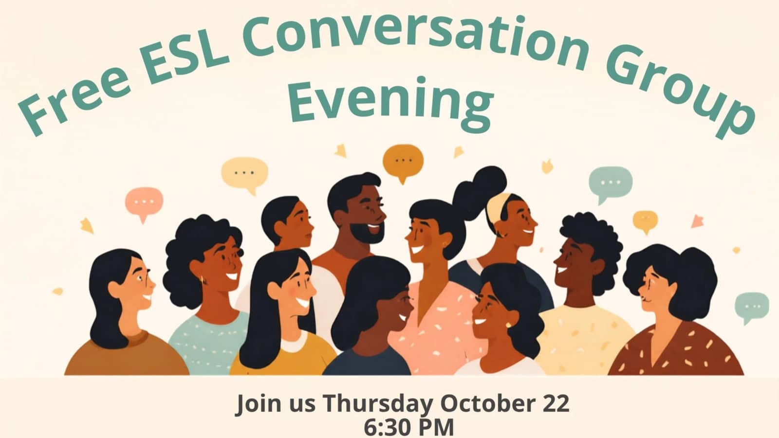 Free ESL Evening Conversation Group