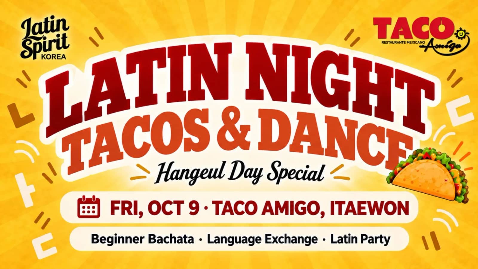 Latin Party & Language Exchange | Beginner Bachata Class