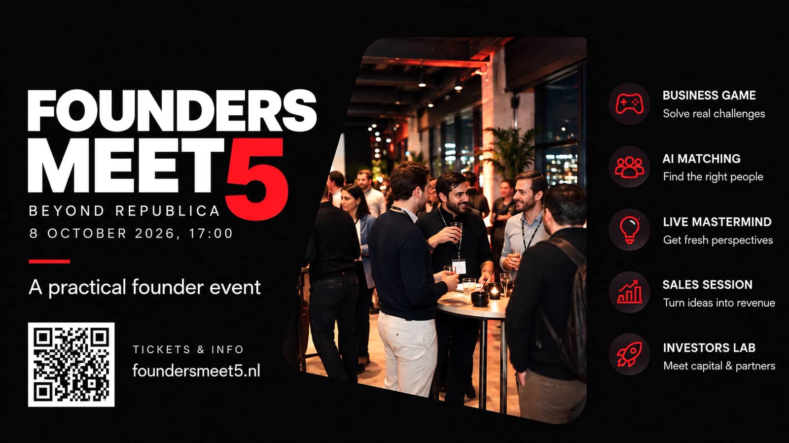Founders Meet 5 — Practical Founder Event in Amsterdam