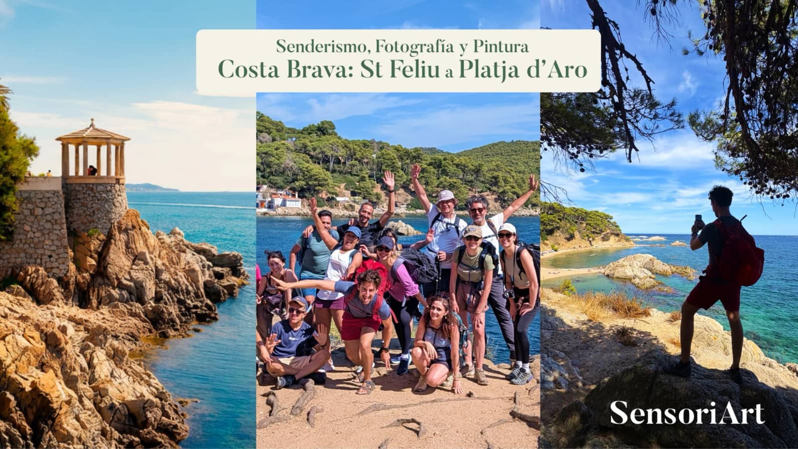 🌊 Senderismo, fotografía y pintura Costa Brava 📸 Sant Feliu a Platja d'Aro