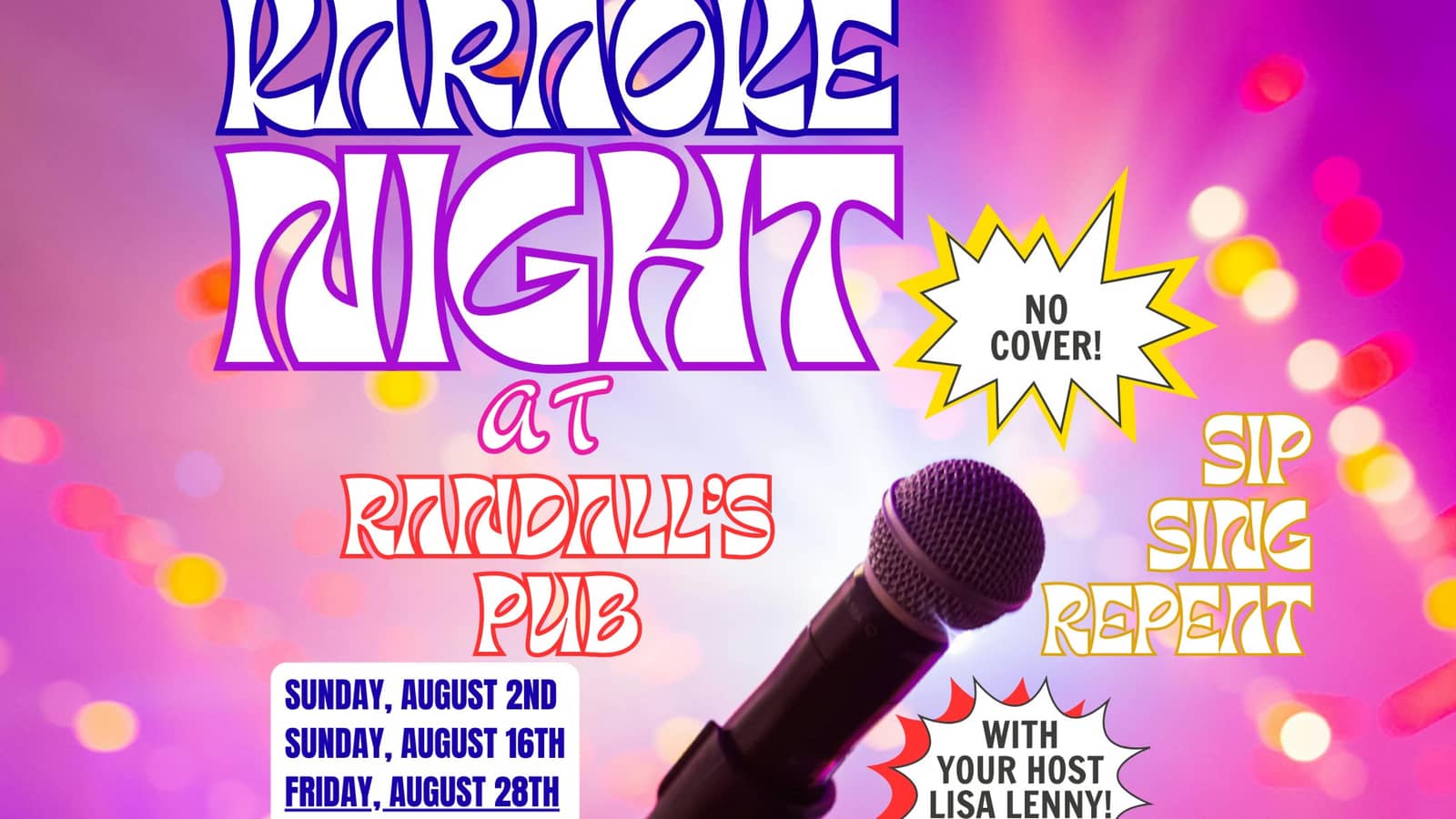 Karaoke at Randall's Pub!