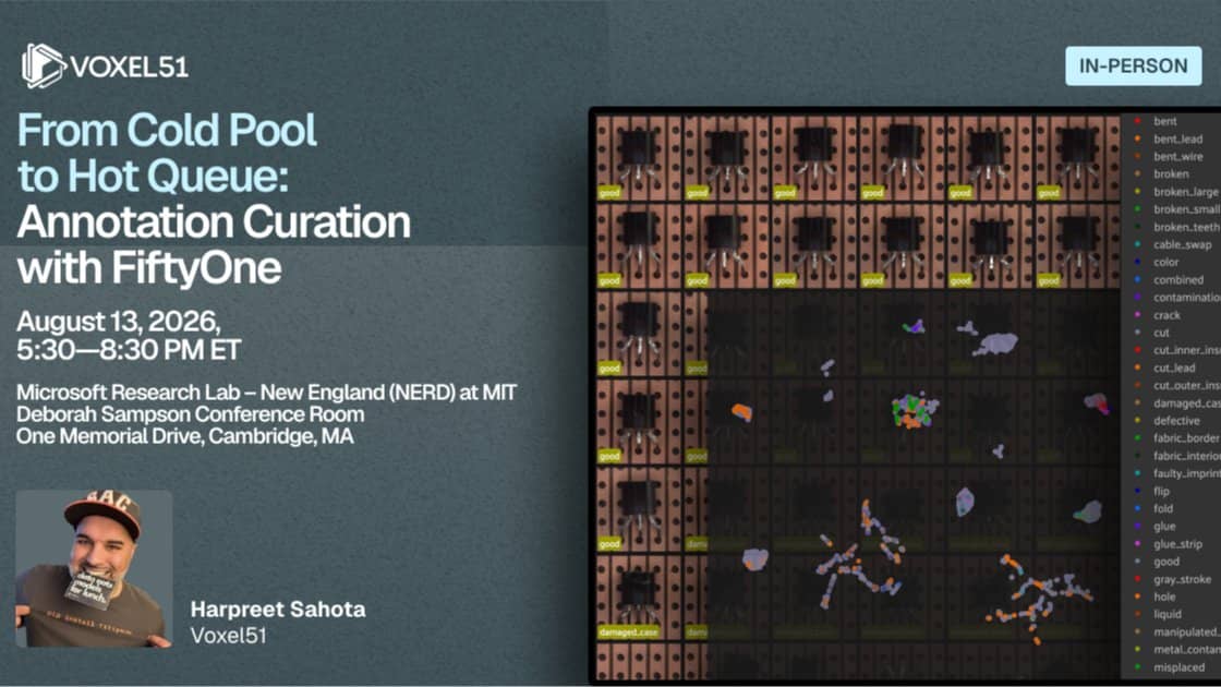 Aug 13 - From Cold Pool to Hot Queue: Annotation Curation with FiftyOne Workshop