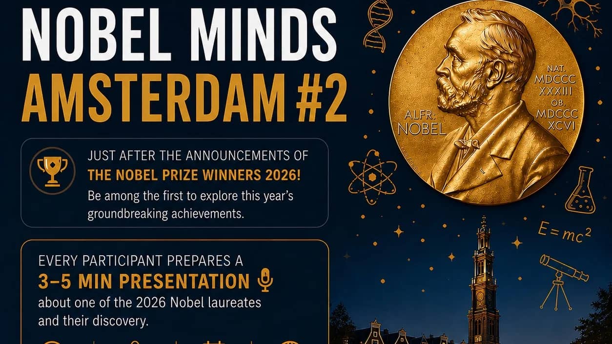 π Nobel Minds Amsterdam #2 β Meet the 2026 Nobel Laureates π¬π§