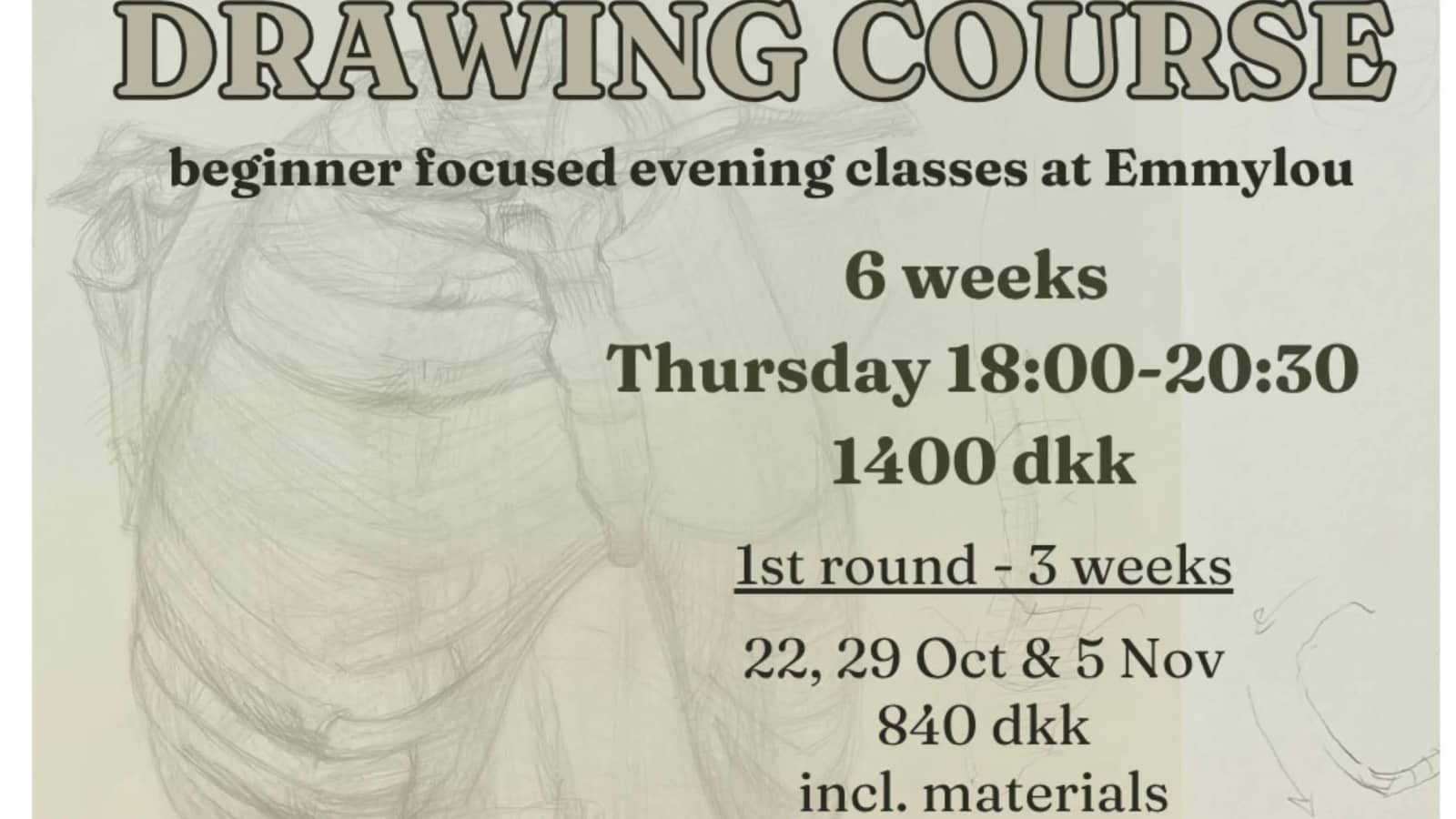 drawing course at Emmylou (paid)