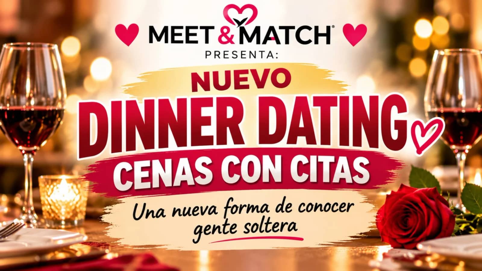 DINNER DATING ❤️ CENA con CITAS 35 a 48 años