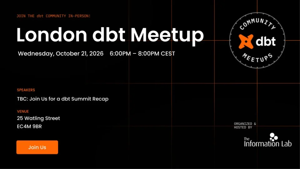 dbt Global Circuit: London