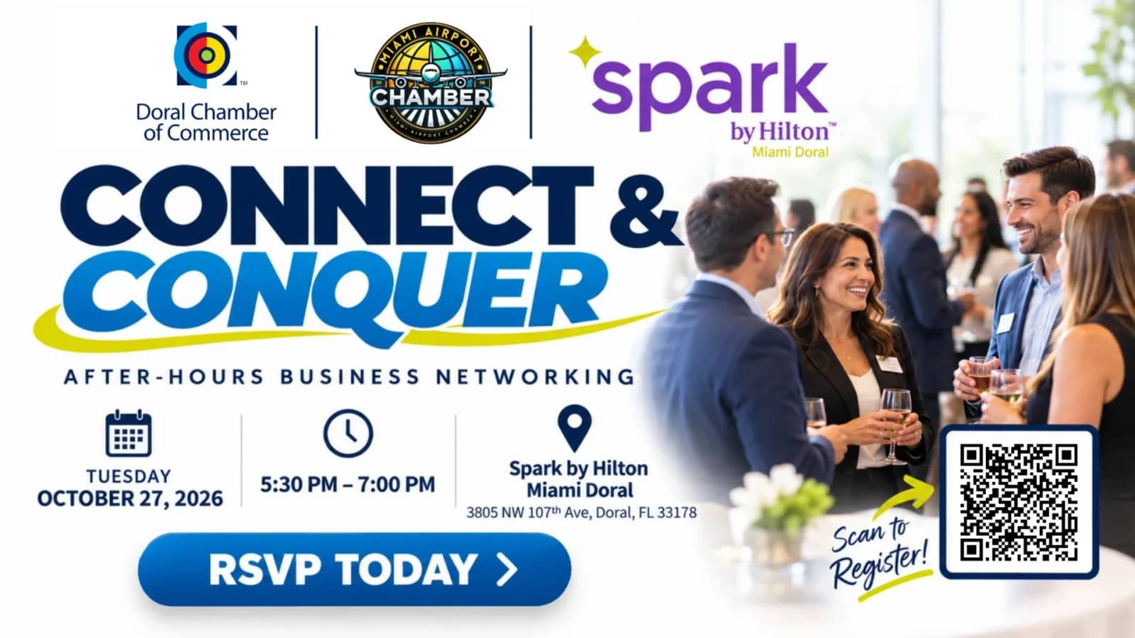 Connect & Conquer: After-Hours Networking at Spark by Hilton Miami Doral